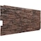 Ekena Millwork 45 3/4"W x 24 1/2"H x 1 1/4"D Canyon Ridge Stacked Stone Faux Stone Siding Panel Canyon Brown PNU24X48CNCB - alternate 5